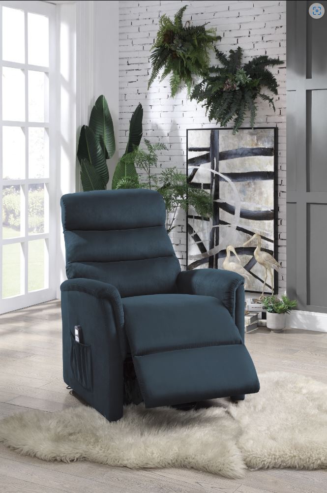 Blue best sale lift chair